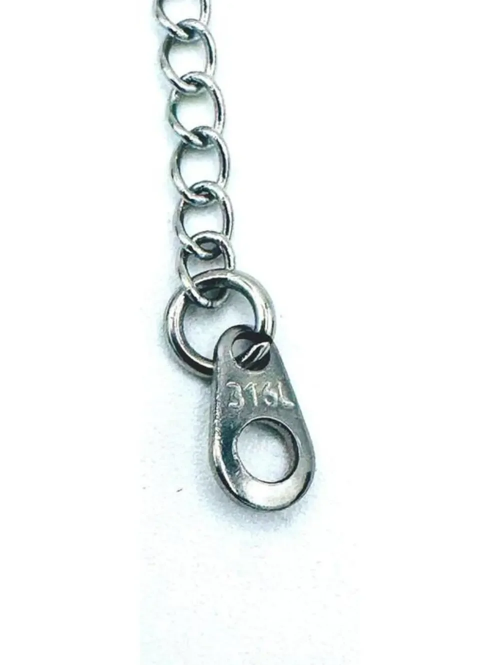 Stainless steel - 316L (surgical steel) men's wheat chain bracelet